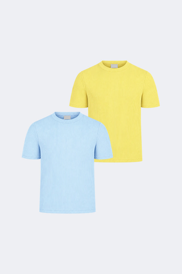 THE SLIM RIB TEE DUO