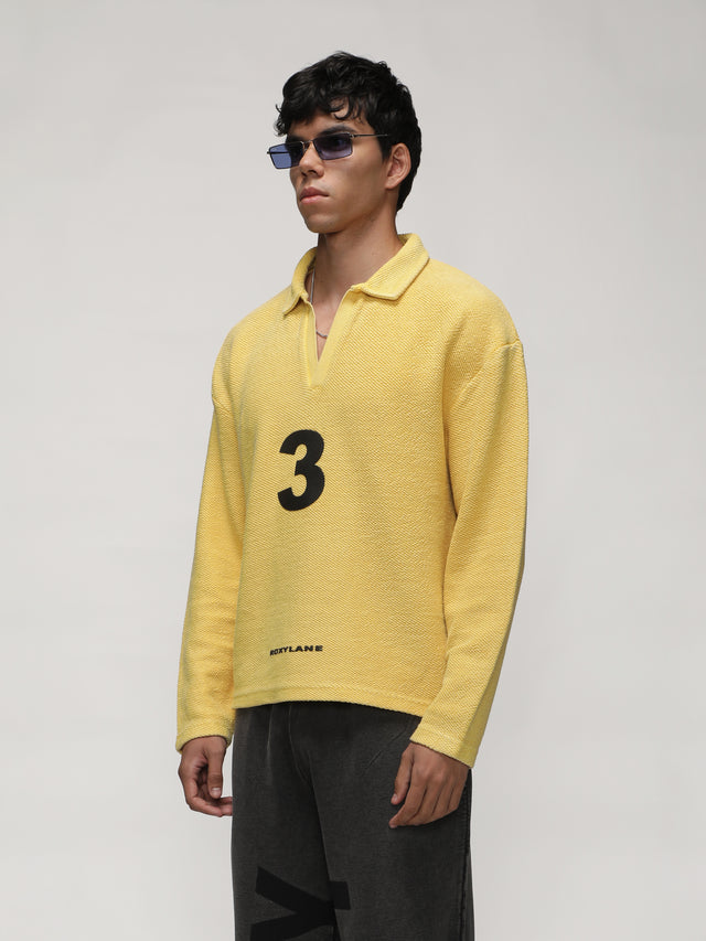 RX SOL KNIT POLO - YELLOW