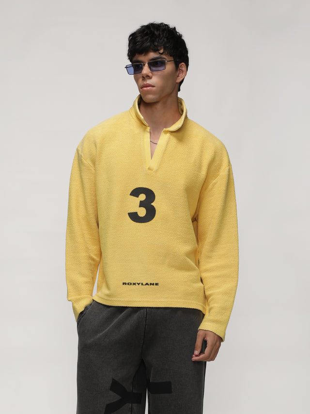 RX SOL KNIT POLO - YELLOW