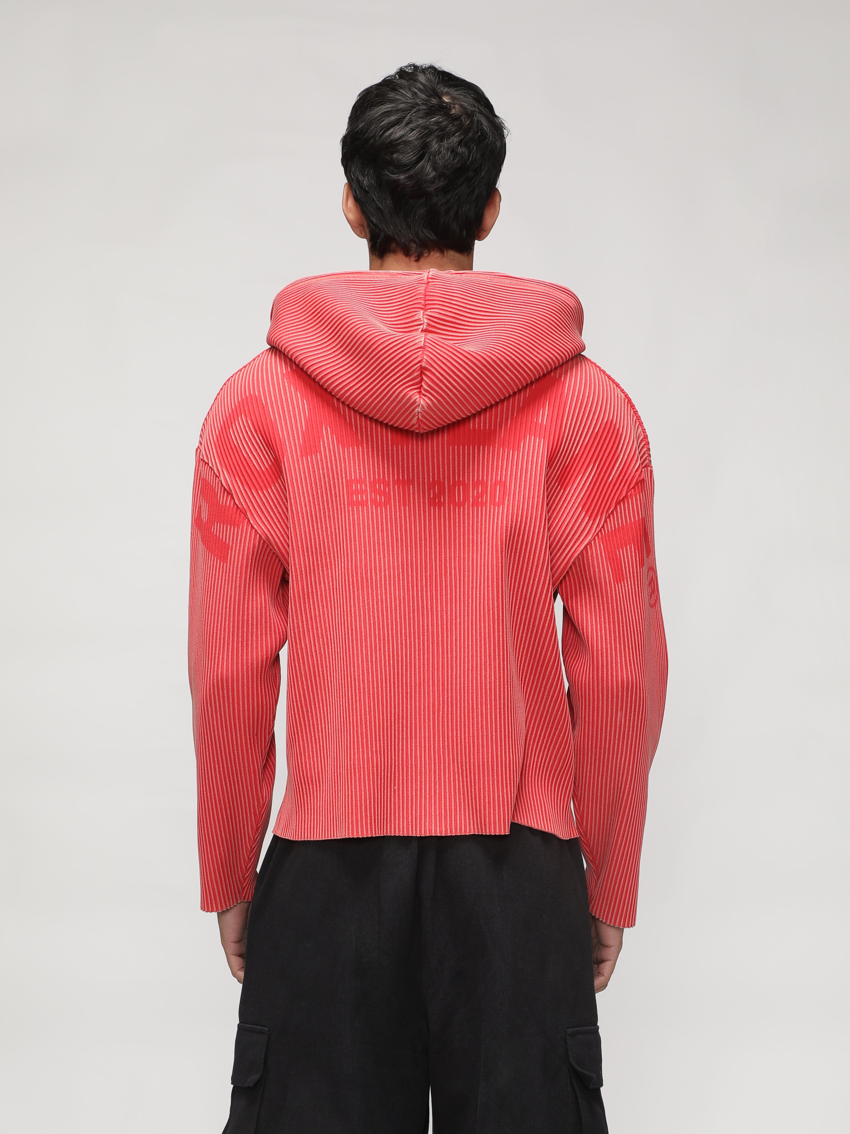 RX ESSENCE RIBBED ZIPPER HOODIE - ACID PEACH – ROXYLANE