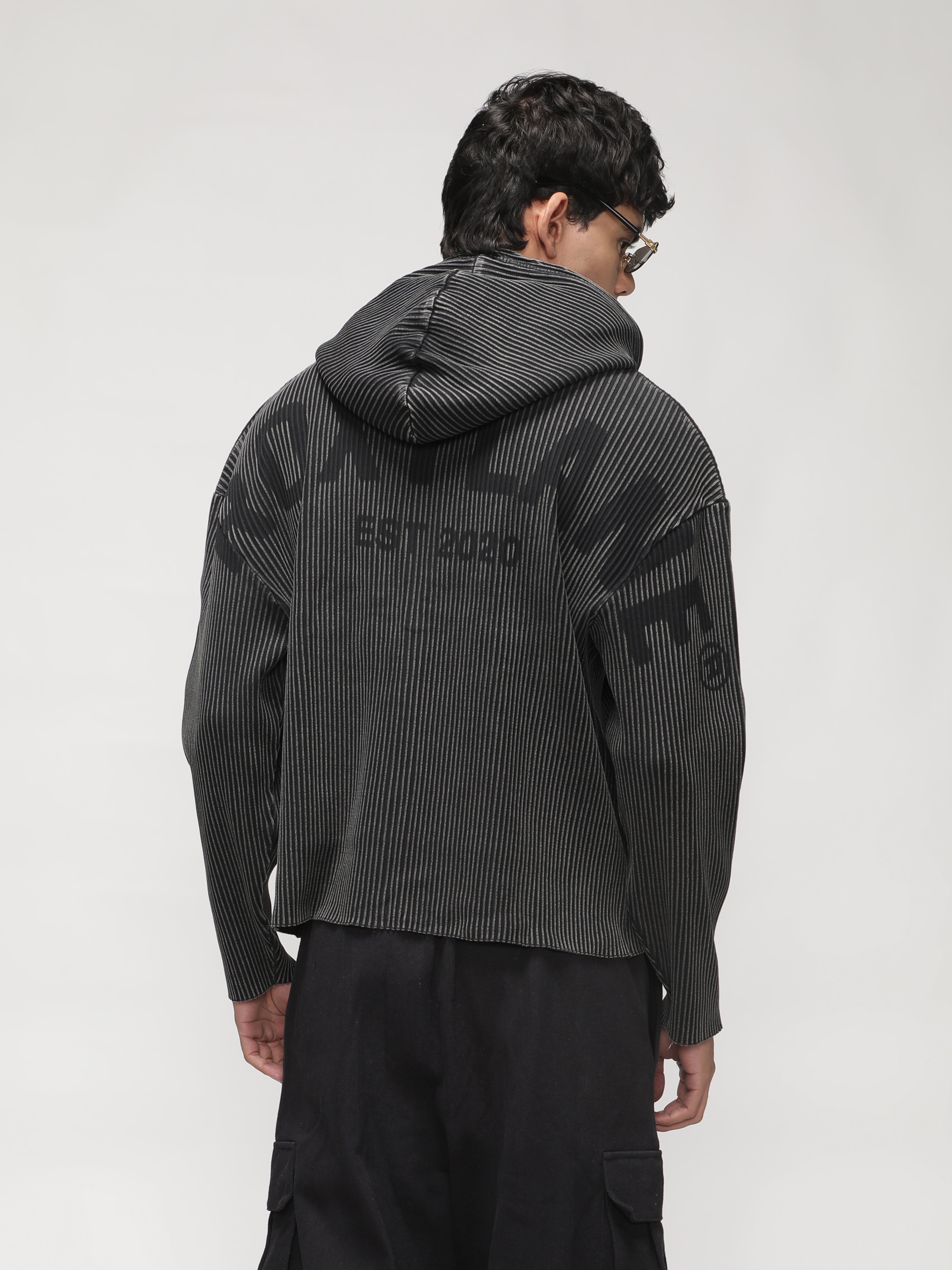 RX ESSENCE RIBBED ZIPPER HOODIE - GREY – ROXYLANE