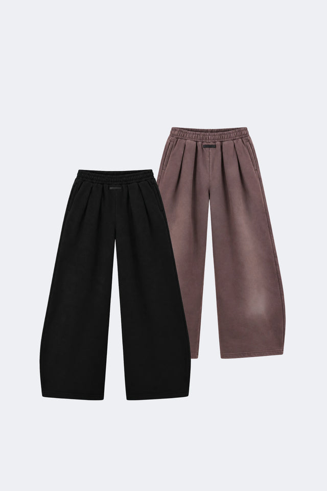 THE PLEATED SWEATPANT DUO