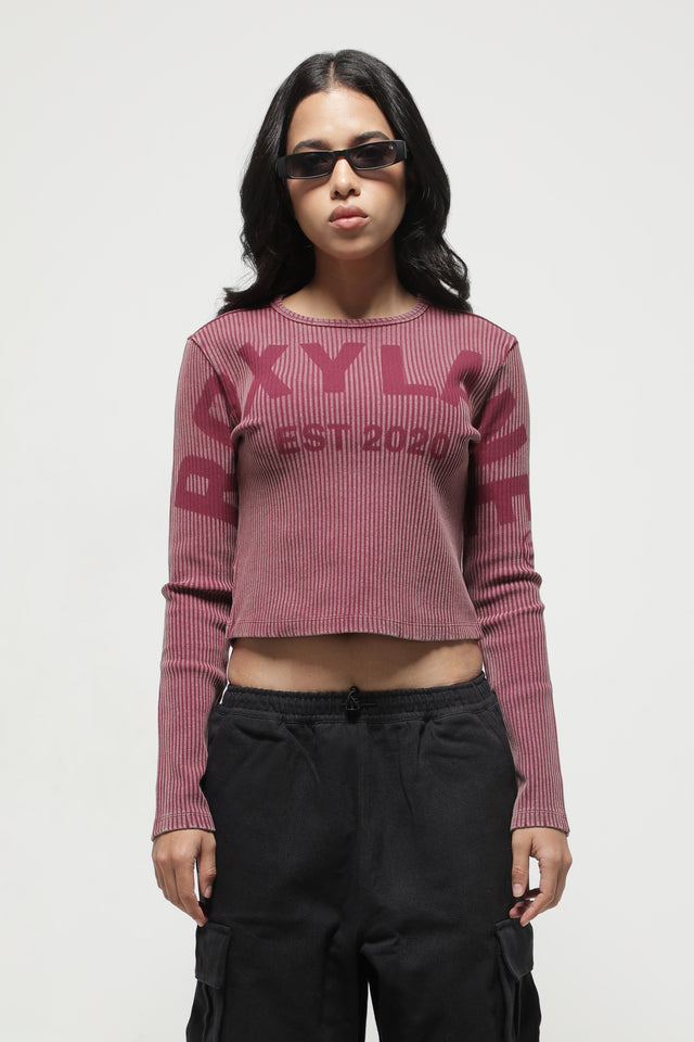 RX RIBBED FULLSLEEVE TOP