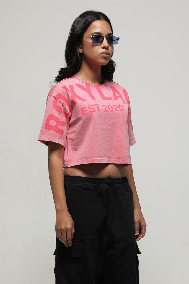 RX PINK DUST CROP TOP