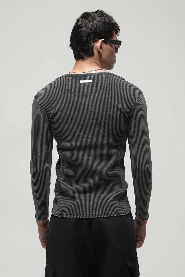 RX RIBBED HENLEY