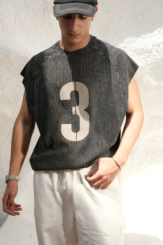 RX OVERSIZED TANK TOP -NOIR