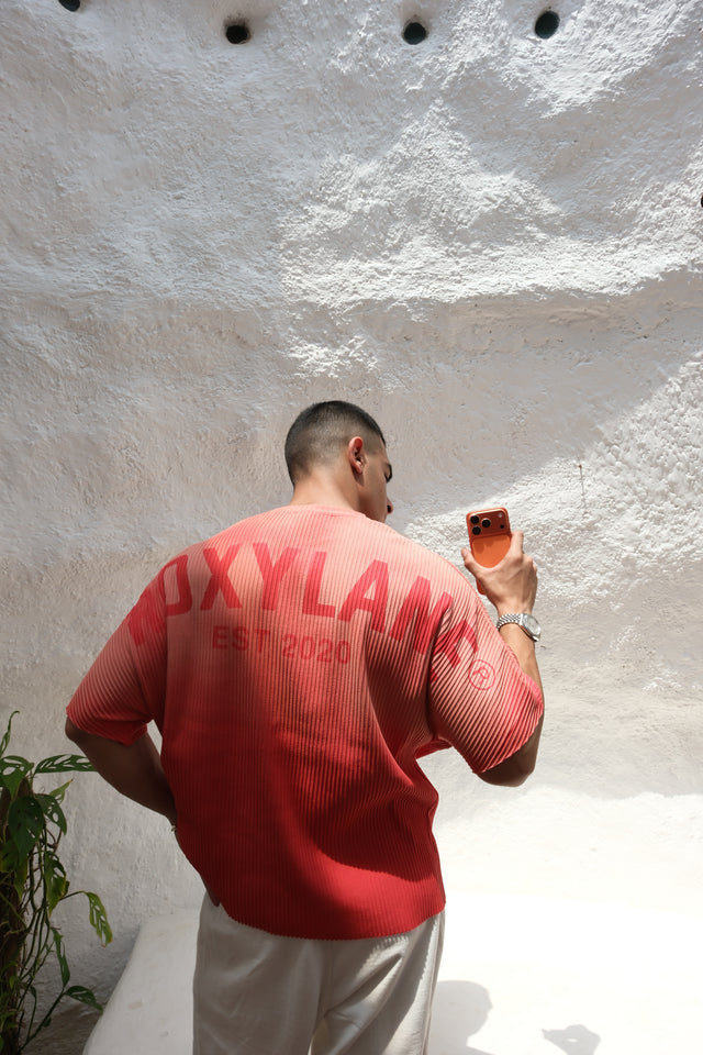 RX ESSENCE RIBBED JERSEY (SUN FADE RED)