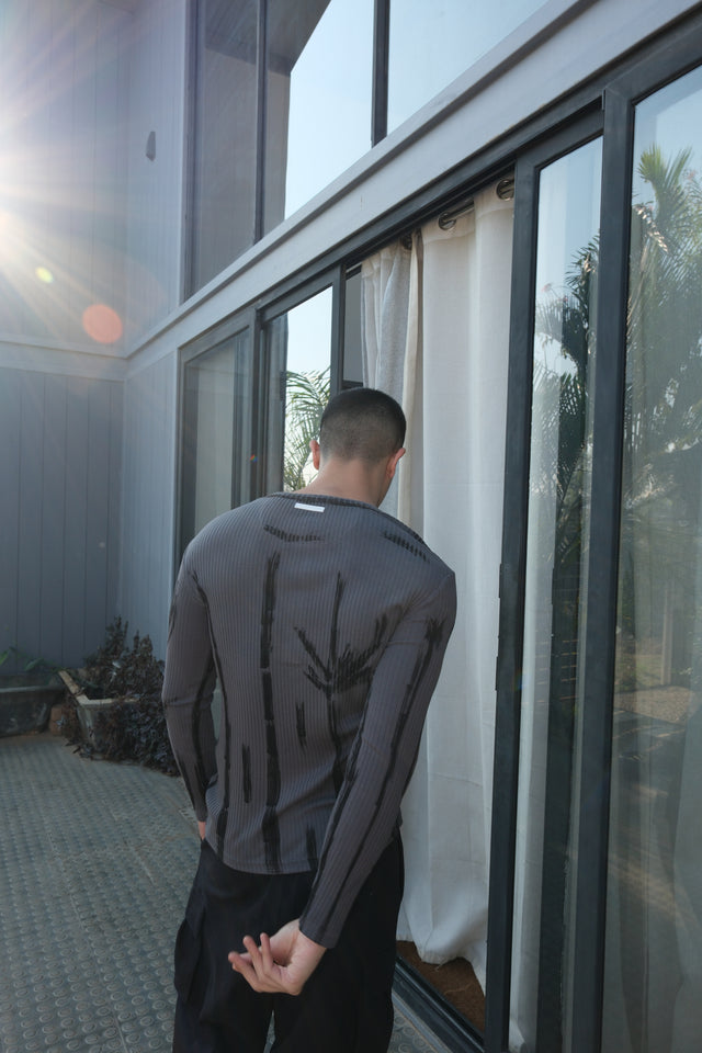RX RIBBED HENLEY - DRIFT