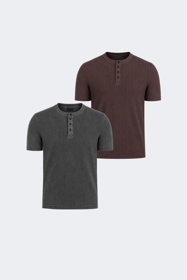 HALF HENLEY DUO 2