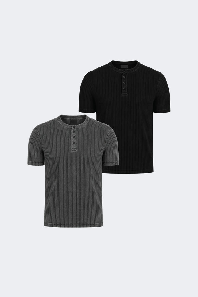 HALF HENLEY DUO 3