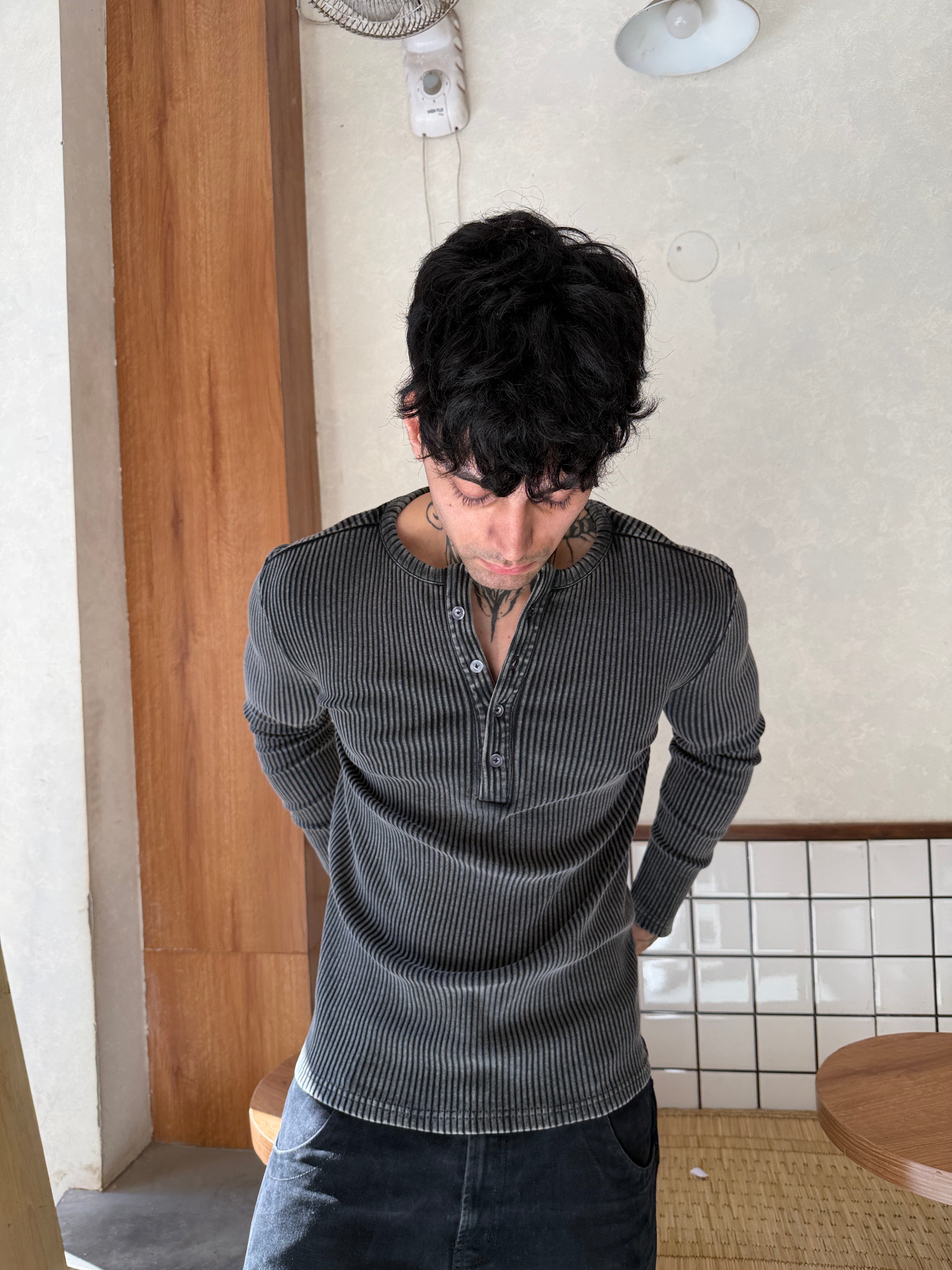 RX RIBBED HENLEY – ROXYLANE