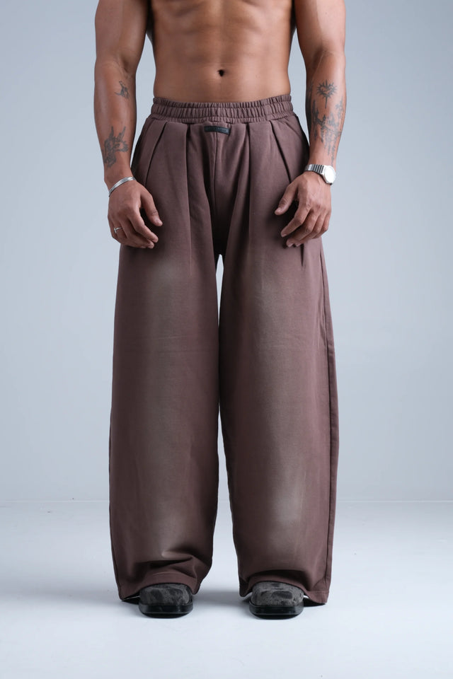 RX PLEATED SWEATPANT - EXPRESSO