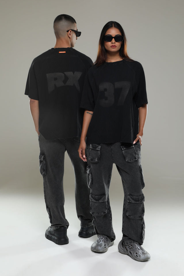 RX COAL RIBBED JERSEY