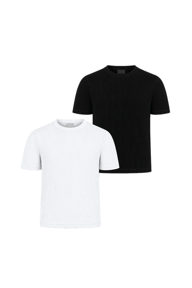 THE SLIM RIB TEE DUO 1