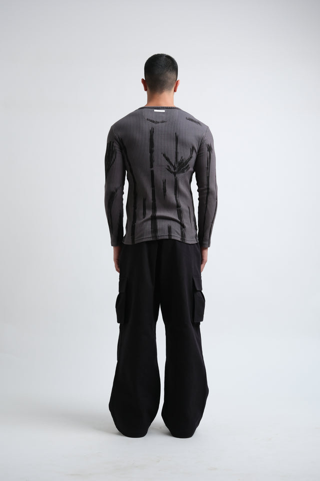 RX RIBBED HENLEY - DRIFT