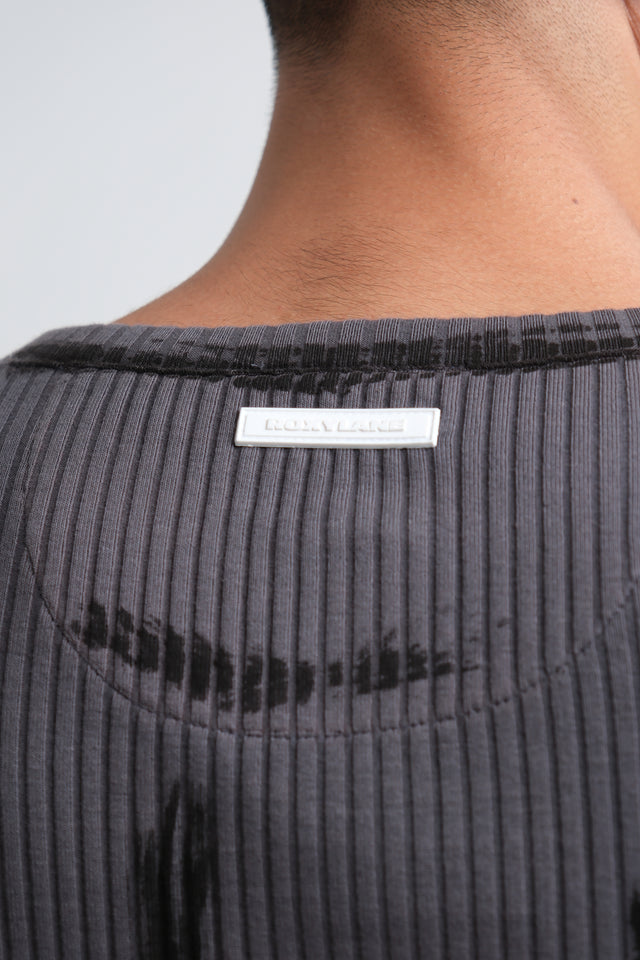 RX RIBBED HENLEY - DRIFT