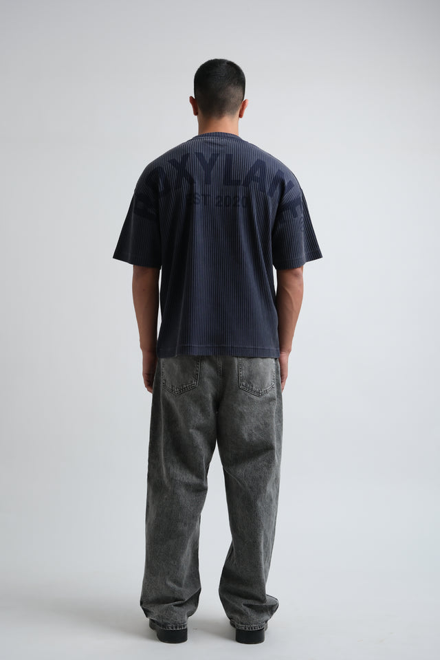 RX RIBBED T-SHIRT-DEEP BLUE
