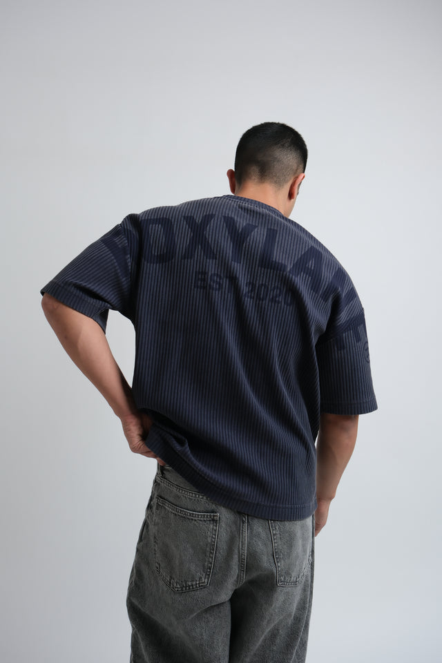 RX RIBBED T-SHIRT-DEEP BLUE