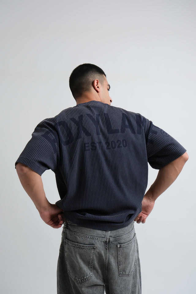 RX RIBBED T-SHIRT-DEEP BLUE