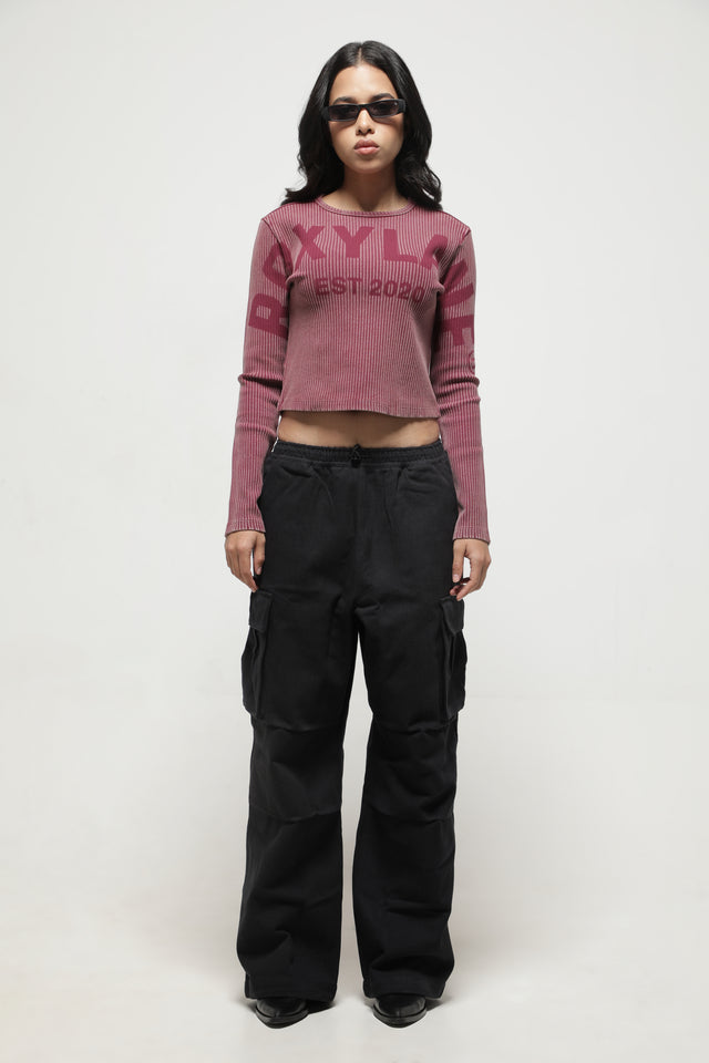 RX RIBBED FULLSLEEVE TOP