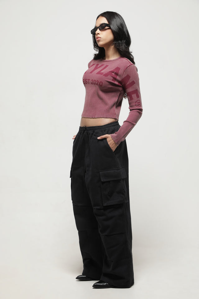 RX RIBBED FULLSLEEVE TOP