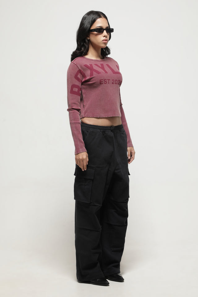 RX RIBBED FULLSLEEVE TOP