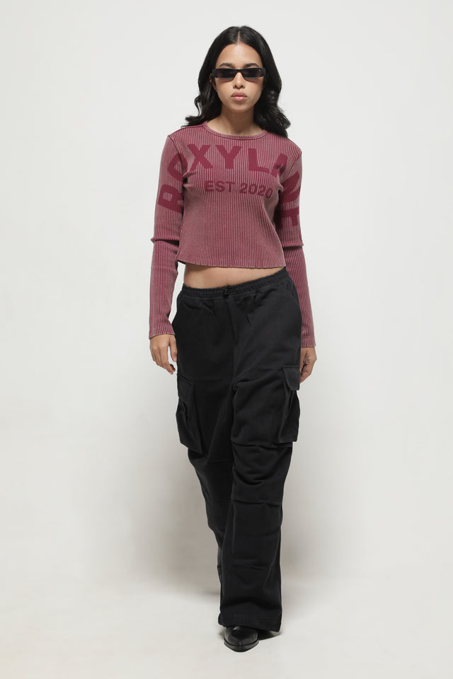 RX RIBBED FULLSLEEVE TOP