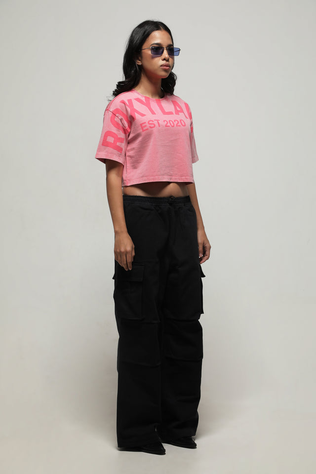 RX PINK DUST CROP TOP