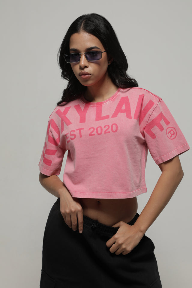 RX PINK DUST CROP TOP