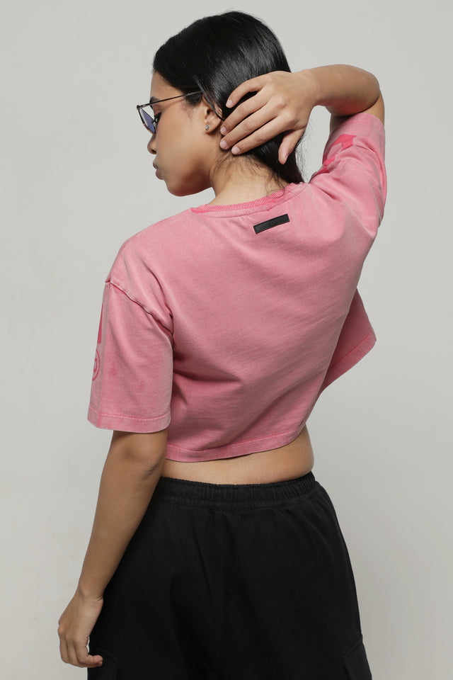 RX PINK DUST CROP TOP