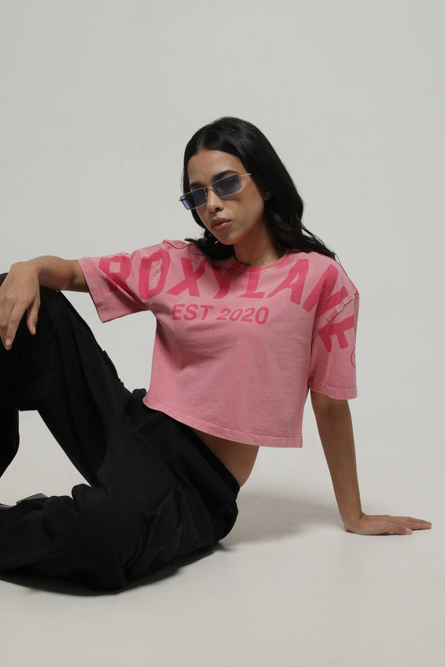 RX PINK DUST CROP TOP