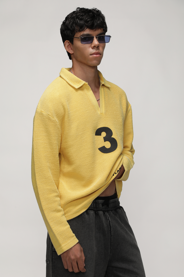 RX SOL KNIT POLO - YELLOW