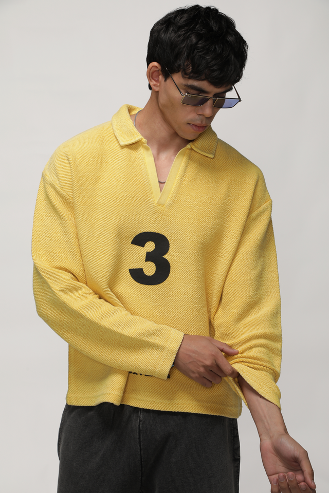 RX SOL KNIT POLO - YELLOW