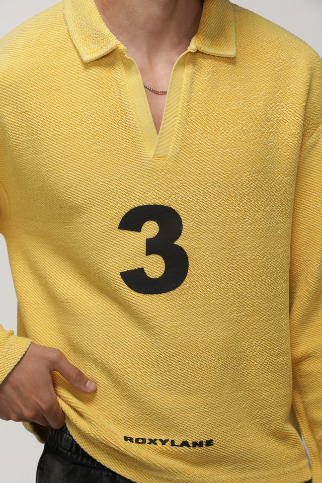 RX SOL KNIT POLO - YELLOW
