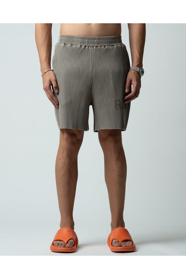 RX OLIVE RIBBED SHORTS