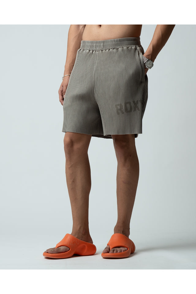 RX OLIVE RIBBED SHORTS